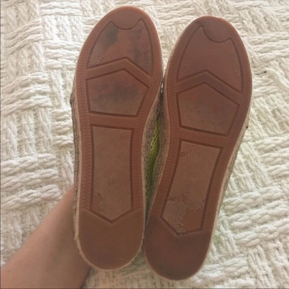 Rebecca Minkoff Ginny Espadrille Neon Flat 8.5
